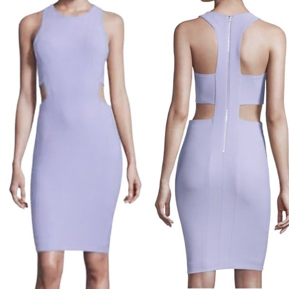 Elizabeth and James Phoenix Cutout Sheath Dress in Hyacinth Light Purple Size 2 - Picture 1 of 14